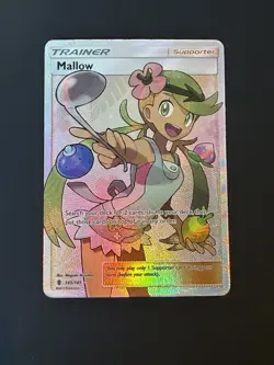 Mallow Full Art 145/145 Sm-Guardians Rising Holo Ultra Rare Pokemon TCG NM/LP - Image 1