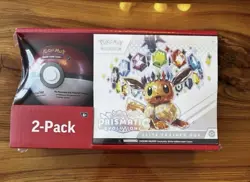 Pokemon Prismatic Evolutions Bundle - 2 Sam’s Club Exclusive ETB + Poke Ball Box - Image 1