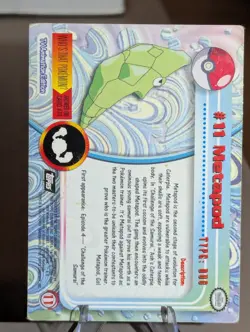 2000 Topps Chrome Pokemon Series 1 #11 Metapod (B) - Image 2