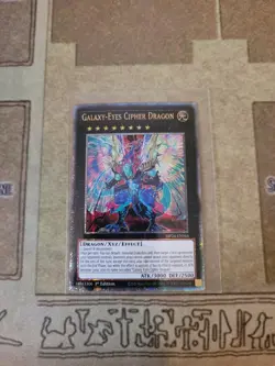 YUGIOH GALAXY-EYES CIPHER DRAGON MP24-EN044 QUARTER CENTURY SECRET 1ST ED NM - Image 1