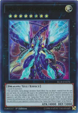 Yugioh! LP Number 62: Galaxy-Eyes Prime Photon Dragon - BLLR-EN070 - Ultra Rare - Image 1