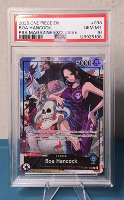 One Piece Boa Hancock and Shanks PSA Magazine Promo 2025 SEQUENTIAL PSA 10s - Image 3