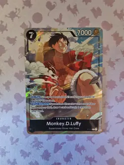 Monkey D.Luffy RARE PREMIUM PROMO ALT ART FOIL P-075 ONE PIECE TCG NEAR MINT NM - Image 1