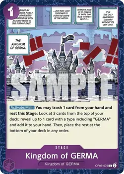 Kingdom of GERMA (Jolly Roger Foil) | HOLO | NM | One Piece The Best - Image 1