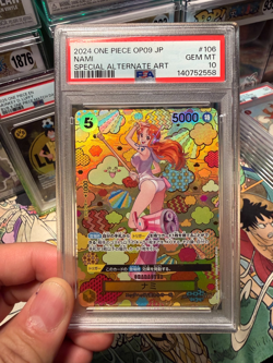 Special Alternate Art Nami One Piece 2024 OP09 Japanese SP OP08-106 SR PSA 10 - Image 1