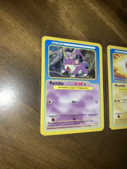 MEOWTH FUNSKOOL POKEMON CARD 2004 INDIA Rare Trading Card US Seller Rattata VTG - Image 3