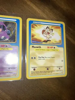 MEOWTH FUNSKOOL POKEMON CARD 2004 INDIA Rare Trading Card US Seller Rattata VTG - Image 5