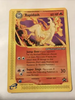 Pokemon Card - Rapidash WoTC Black Star Promo 51 Promo - Image 1
