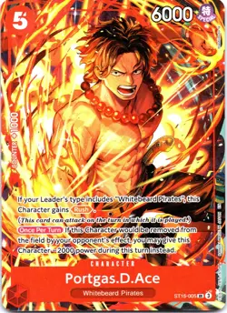 Portgas.D.Ace (Illustration Box Vol.5) SR One Piece Promotion Cards ST15-005 NM - Image 1