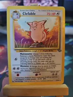 Pokemon TCG Clefable Jungle Card 17/64 Non-Holo Rare Unlimited LP - Image 1