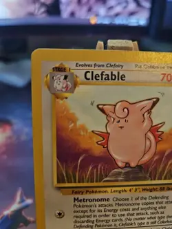Pokemon TCG Clefable Jungle Card 17/64 Non-Holo Rare Unlimited LP - Image 2