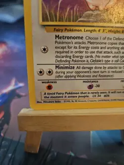 Pokemon TCG Clefable Jungle Card 17/64 Non-Holo Rare Unlimited LP - Image 5