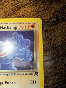 Pokemon Dark Machamp Holo Rare TCG Card 10/82 Unlimited - LP - Image 3