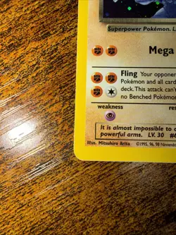Pokemon Dark Machamp Holo Rare TCG Card 10/82 Unlimited - LP - Image 4