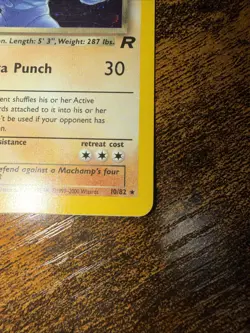 Pokemon Dark Machamp Holo Rare TCG Card 10/82 Unlimited - LP - Image 5