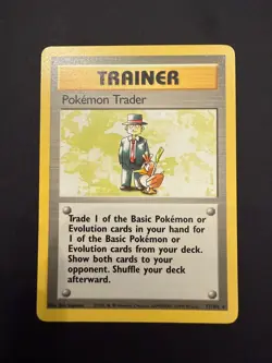 Pokemon TCG Trainer Card Pokemon Trader Base 77/102 Regular Near Mint! - Image 1