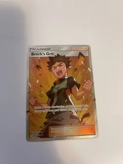 Pokemon Brock's Grit 172/181 Team Up Ultra Rare Full Art Holo Card - Image 2