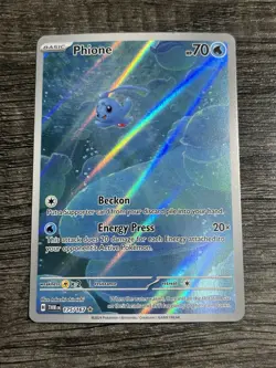 Phione 175/167 Illustration Rare Twilight Masquerade Pokemon Card - NM - Image 1