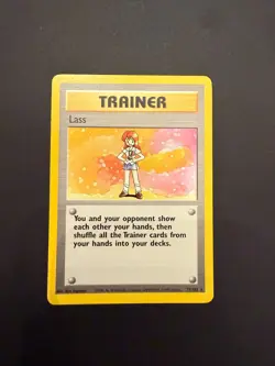 Pokemon TCG Trainer Card Lass Base 75/102 Regular Near Mint! - Image 1