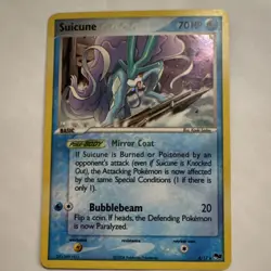 Pokemon Suicune 004/017 POP Series 2 Rare Holo Card English - Image 1