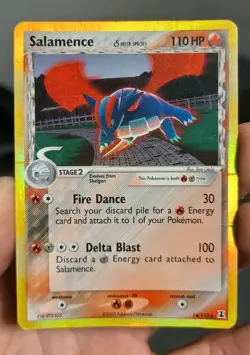 Pokemon TCG Salamence Delta Species Holo Rare 14/113 110HP Stage 2 Card - Image 1