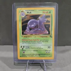 Pokemon TCG Muk Holo Rare Card 13/62 Fossil - Image 1