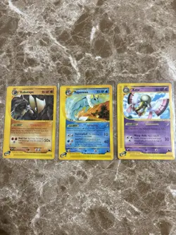 Sky Ridge Pokemon Non Holo Rare Lot of 3 Cards Vaporeon, Kabutops, Xatu - Image 1
