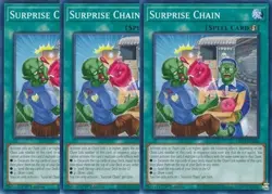 Yugioh - Surprise Chain x 3 - 1st Edition LP - Free Holographic Card - Image 1
