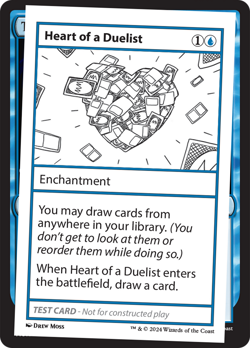 Heart of a Duelist [Mystery Booster 2 Playtest Cards] Near Mint - Image 1