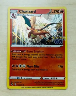Charizard 010/078 - SWSH Pokemon GO Holo Rare - Pokemon Card TCG NM - Image 1