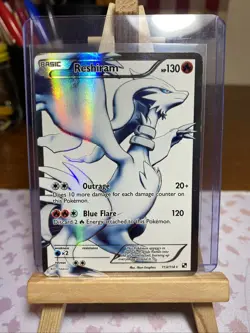 Pokemon TCG Reshiram Black&White Holo Full Art Ultra Rare Card 113/114 LP - Image 2