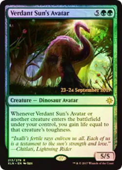 1x Lightly Played, English Verdant Sun's Avatar - Foil - Prerelease Promo - Prer - Image 1