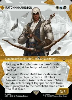 Ratonhnhake:ton - Foil - Showcase - Assassin's Creed #0150 MTG Magic The Gatheri - Image 1