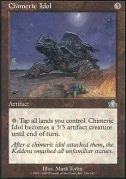 4x Chimeric Idol Light Play, English Prophecy MTG Magic - Image 1