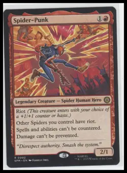 Spider-Punk #92 - MTG Marvel Spider-Man | Legendary Creature - Image 1