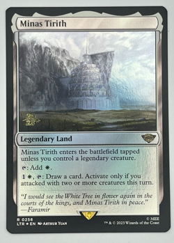 Minas Tirith Prerelease Foil Promo Lord of the Rings LTR #256 LOTR MTG - Image 1
