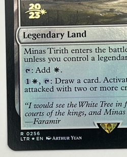 Minas Tirith Prerelease Foil Promo Lord of the Rings LTR #256 LOTR MTG - Image 5