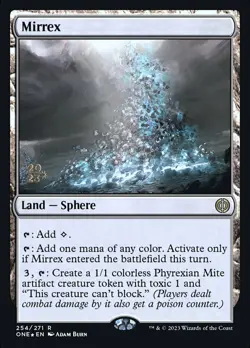 MTG Mirrex - Foil - Prerelease Promo, Prerelease & Release Promos, Lightly Playe - Image 1