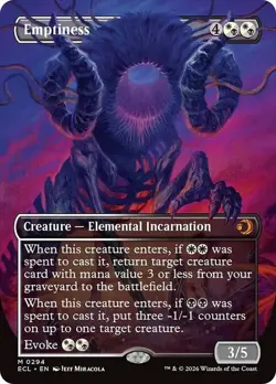 Emptiness (Borderless) (Borderless) [Lorwyn Eclipsed] MTG - Image 1