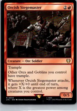 Orcish Siegemaster R Commander: The Lord of the Rings 33 NM - Image 1