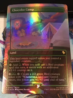Chocobo Camp (Borderless) FOIL - FINAL FANTASY MTG: Near Mint - Image 1