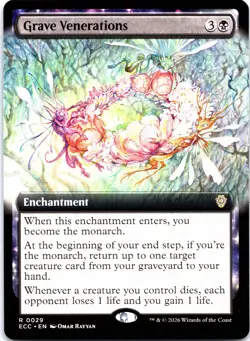 Grave Venerations (Extended Art) R Commander: Lorwyn Eclipsed 29 NM - Image 1