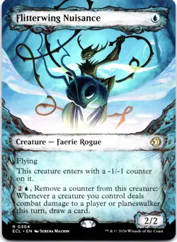 Flitterwing Nuisance (Showcase) R Lorwyn Eclipsed 304 NM - Image 1