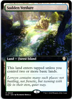 Sodden Verdure (Extended Art) R Commander: Lorwyn Eclipsed 44 NM - Image 1