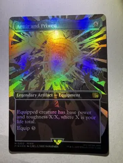 MTG Final Fantasy English Aettir and Priwen Borderless 0350 Foil - Image 1