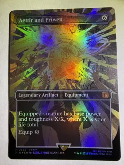 MTG Final Fantasy English Aettir and Priwen Borderless 0350 Foil - Image 3