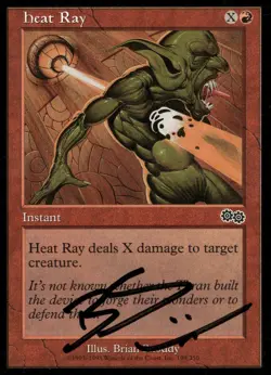 Urza's Saga Heat Ray Autographed - MTG Magic the Gathering - NM - Image 1