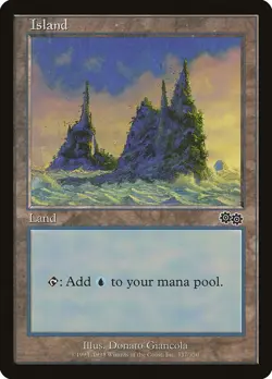 Island (337) Urza's Saga NM Basic Land MAGIC THE GATHERING MTG - Image 1