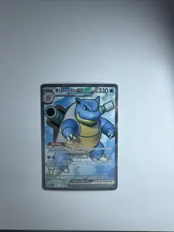 Pokemon TCG Blastoise EX Full Art 184/165 Scarlet and Violet 151 - Image 1