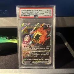 2022 POKEMON CHARIZARD VSTAR SWSH UPC BLACK STAR PROMO #SWSH262 PSA 10 - Image 1